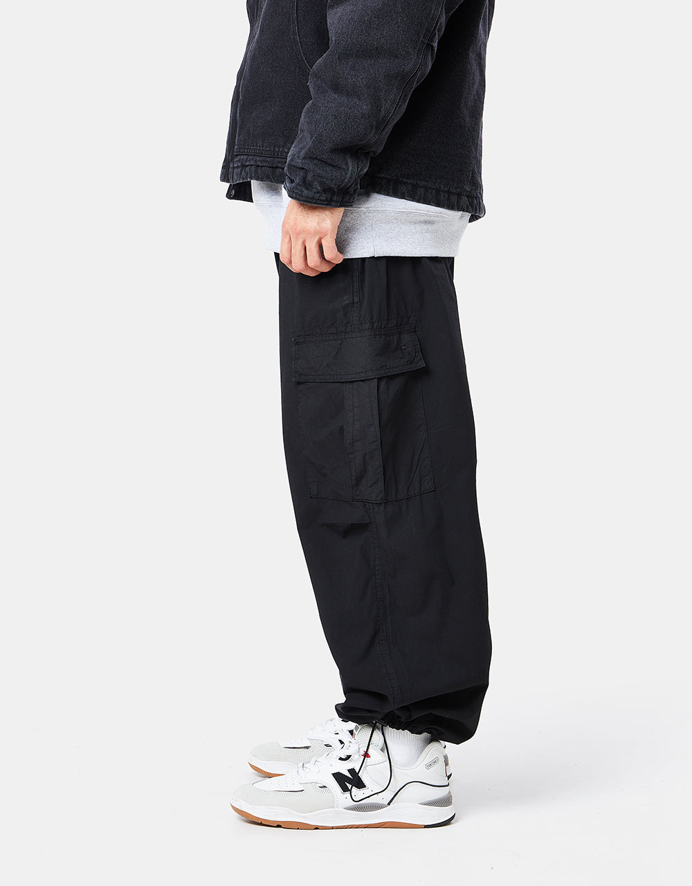 Men Cargo Pants Leisure Loose Baggy Long Multi-pockets Hip Hop Carpenter  Pants M | eBay