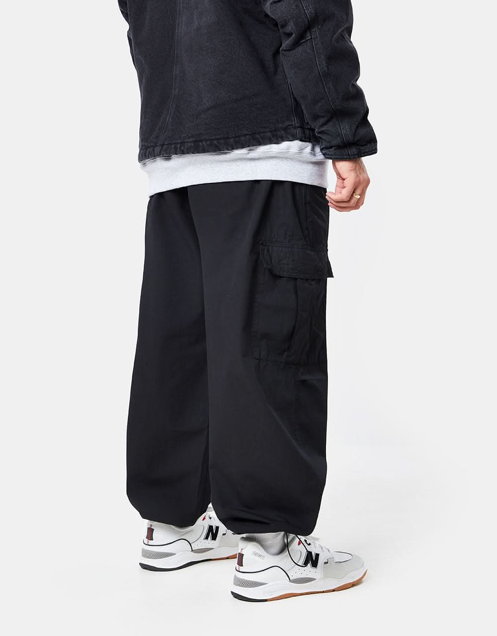 Route One Super Baggy Cargo Pant - Black