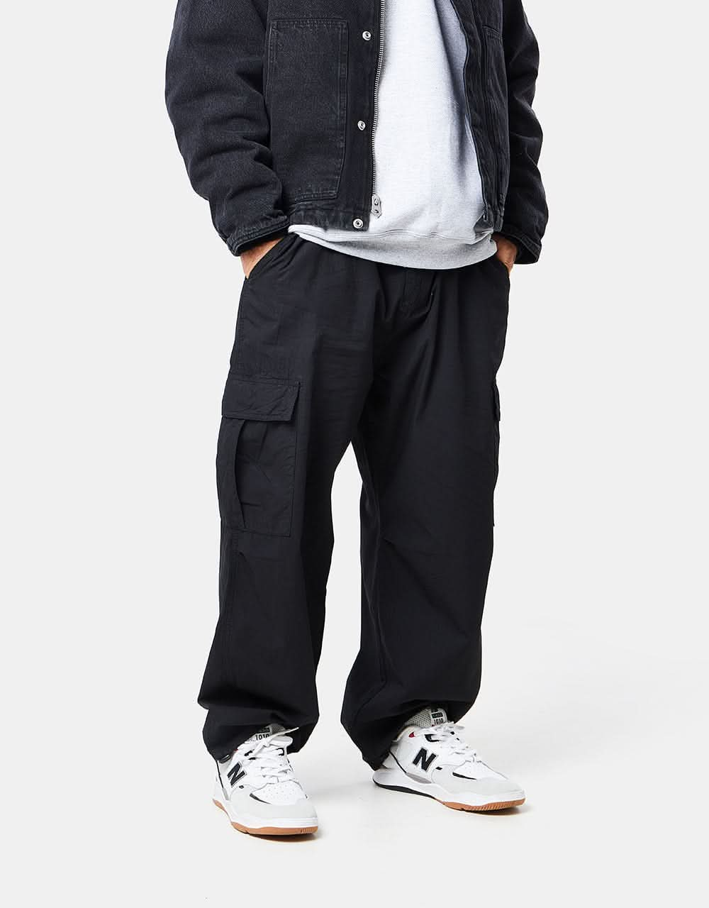 Route One Super Baggy Cargo Pant - Black