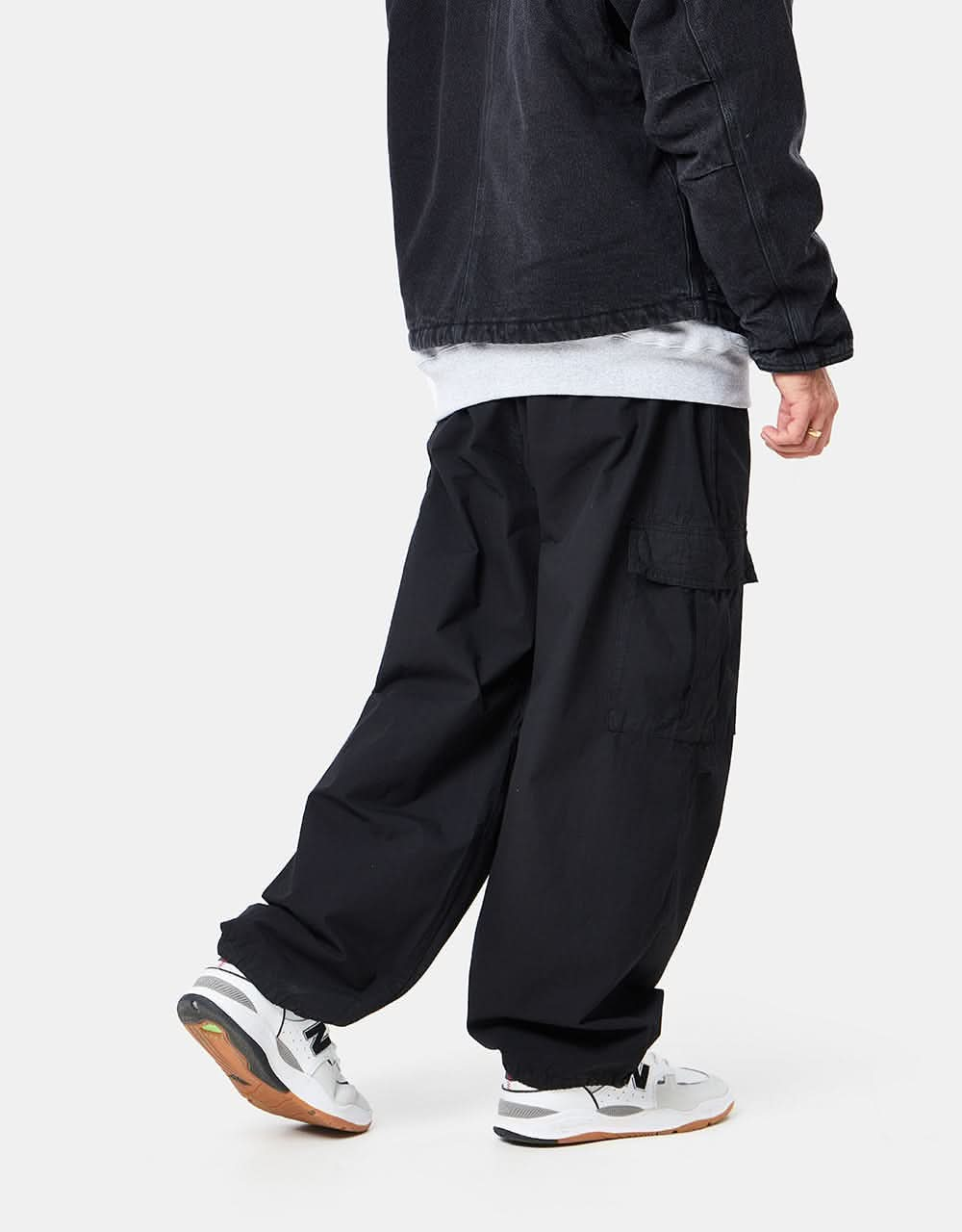 Route One Super Baggy Cargo Pant - Black