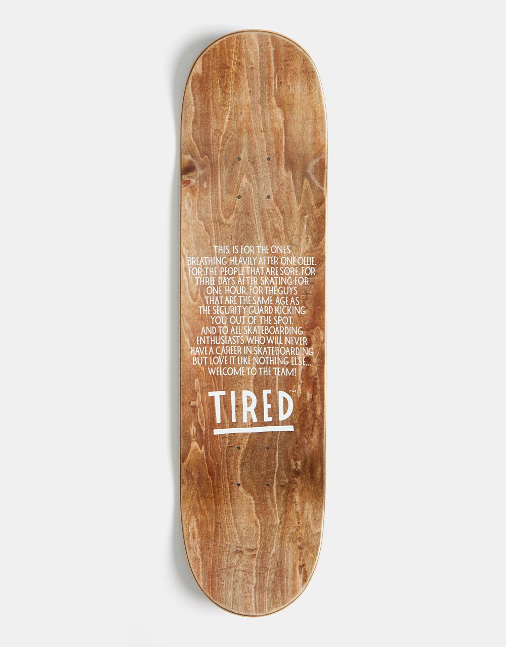 Tired Old Mobil Skateboard Deck - 8.25"