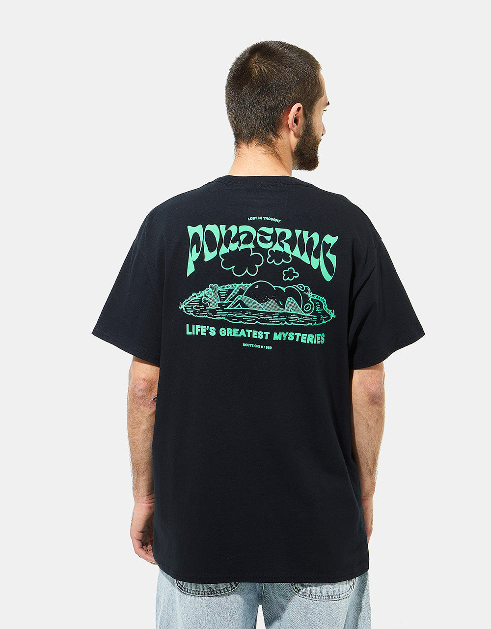 Route One Pondering T-Shirt - Black