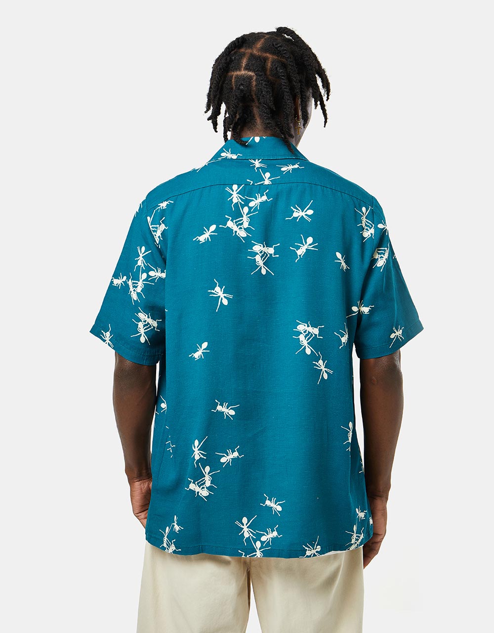 Route One Montana Shirt - Ants Blue
