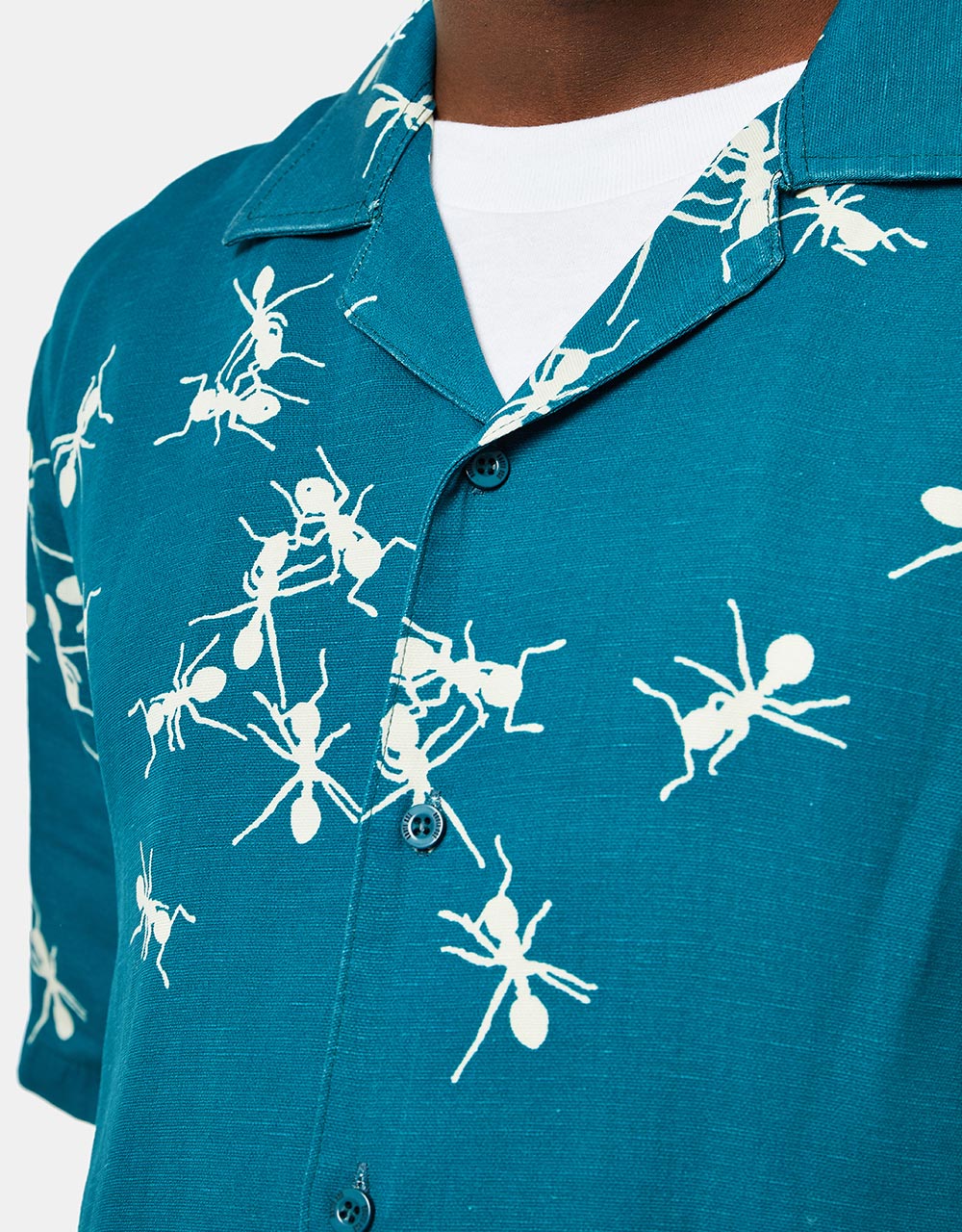 Route One Montana Shirt - Ants Blue