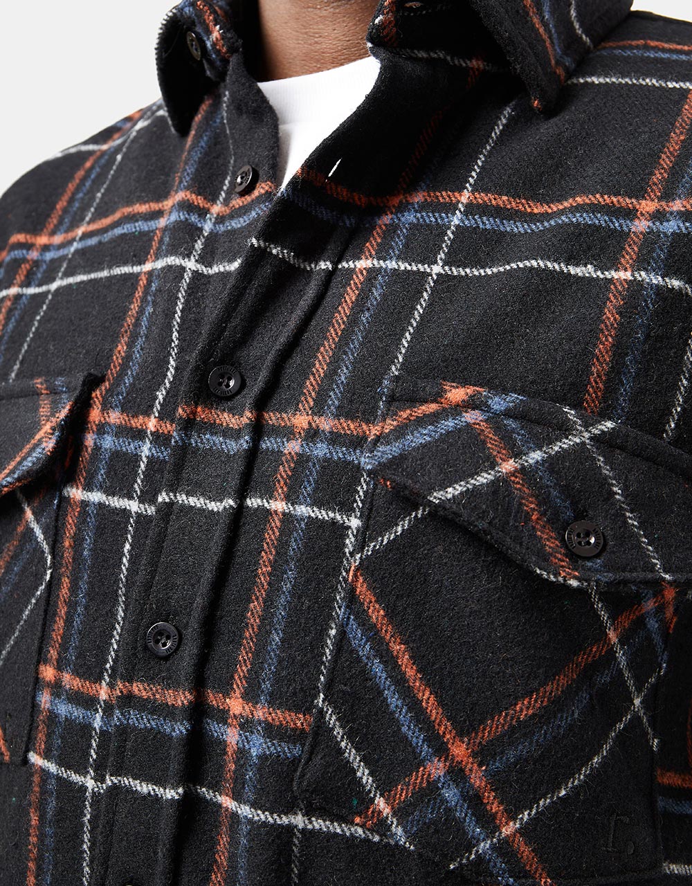 Route One Shelby Flannel Shirt - Black