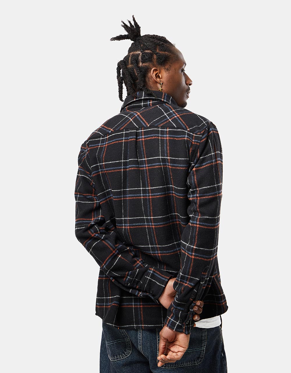 Route One Shelby Flannel Shirt - Black
