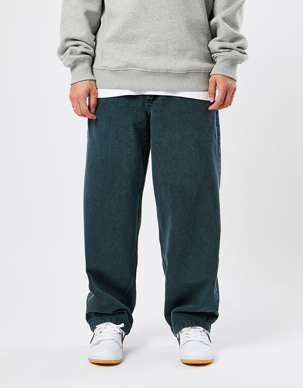 Route One Super Baggy Denim Jeans - Shaded Spruce
