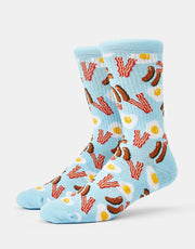 Route One Breakfast Crew Socks -Multi