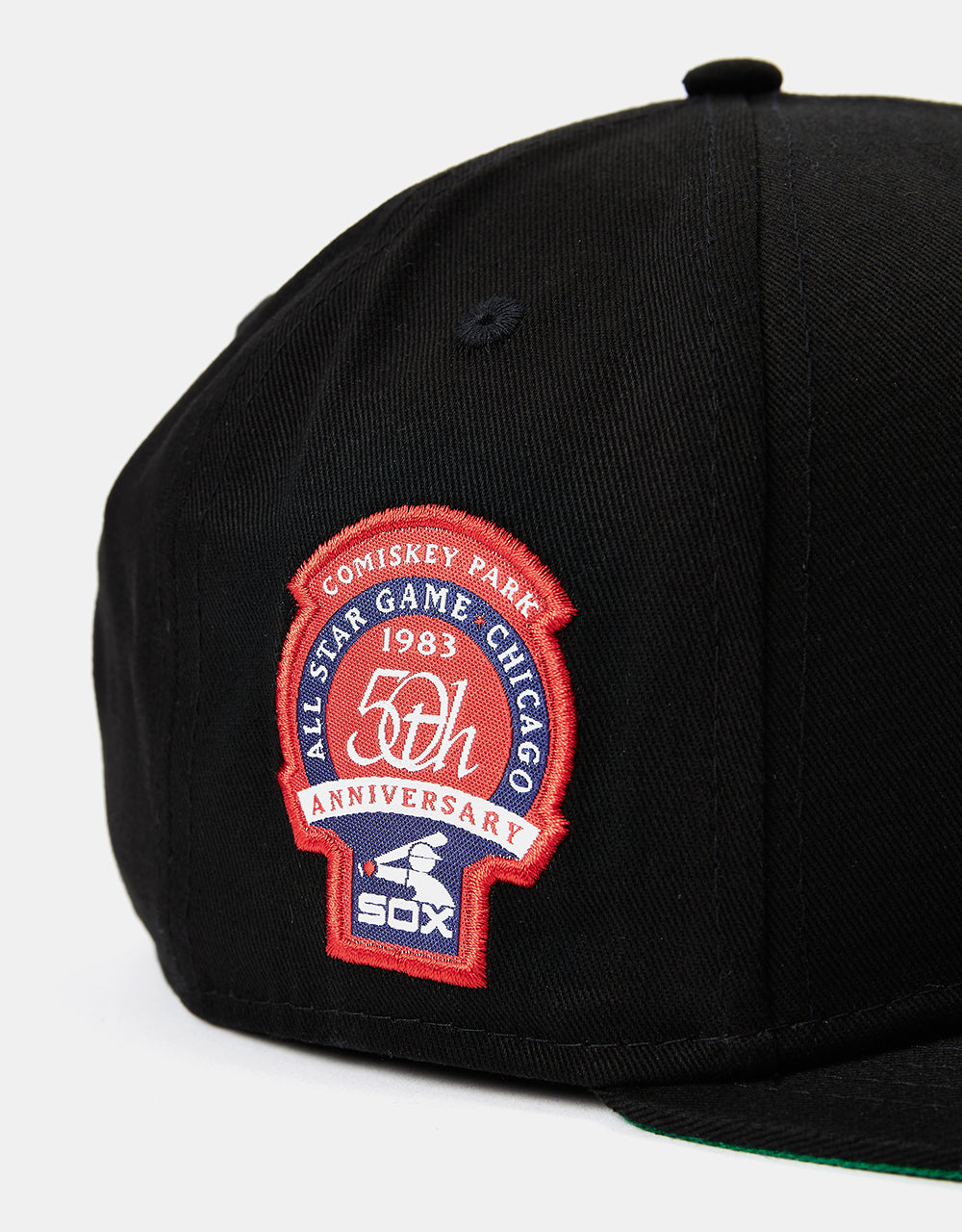 New Era 9Fifty® Chicago White Sox Team Side Patch Cap  - Black/White