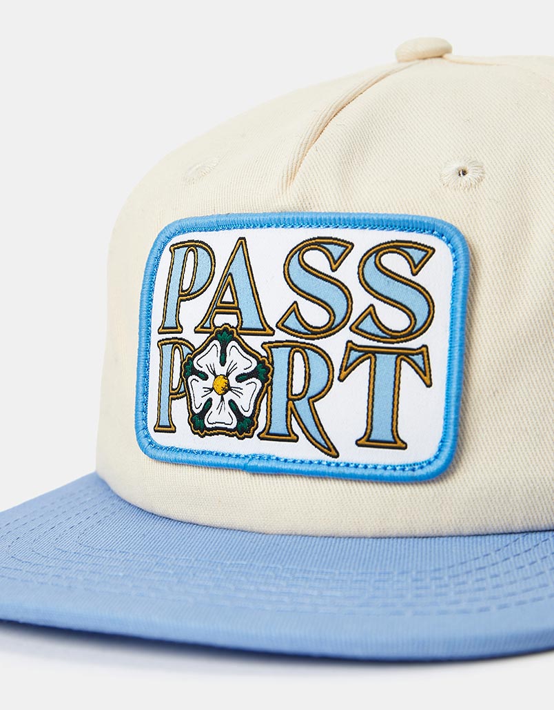 Pass Port Rosa Snapback Cap - Off White/Powder Blue