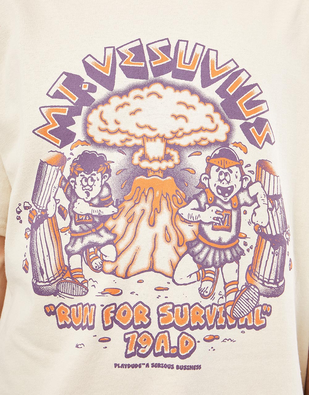 Playdude Vesuvius T-Shirt - Sand