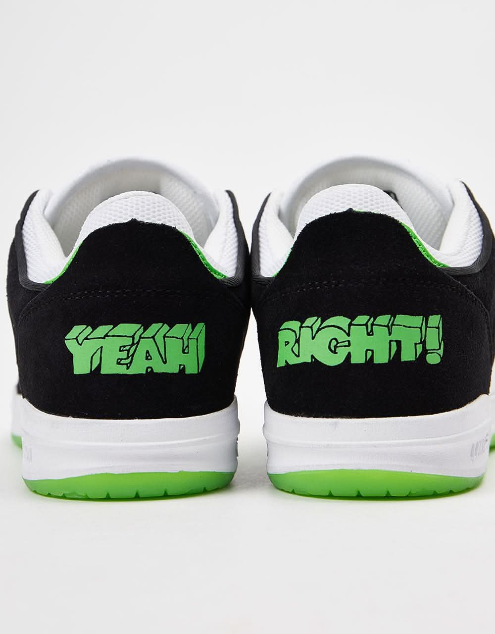 Lakai x Girl Yeah Right! Telford Low Skate Shoes Black/White Suede