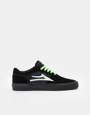 Lakai x Girl Yeah Right! Staple  Skate Shoes - Black/UV Green Suede