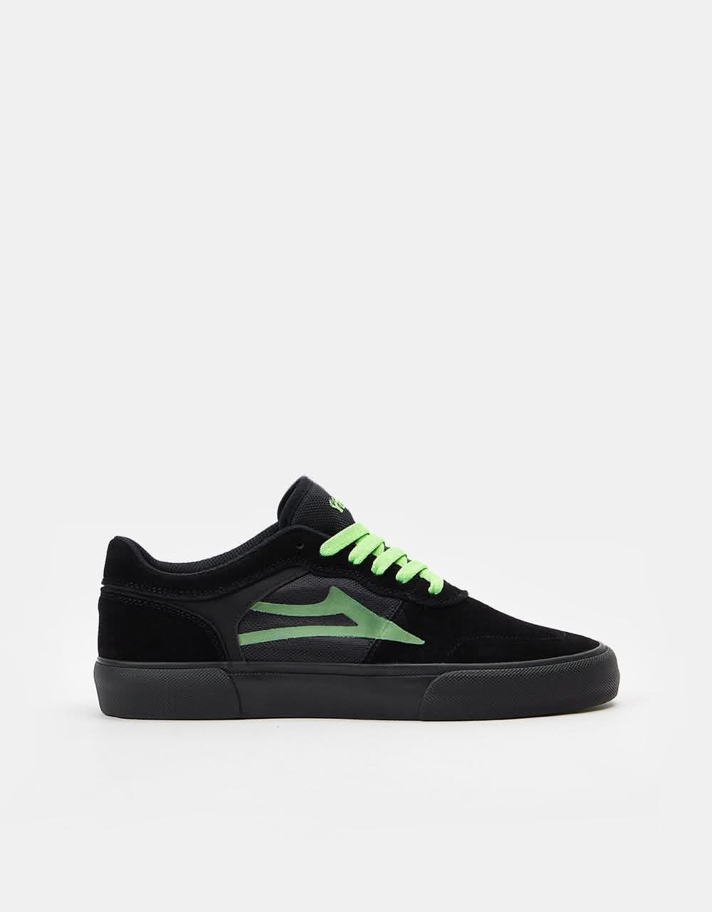 Lakai x Girl Yeah Right! Staple Skate Shoes Black/UV Green Suede