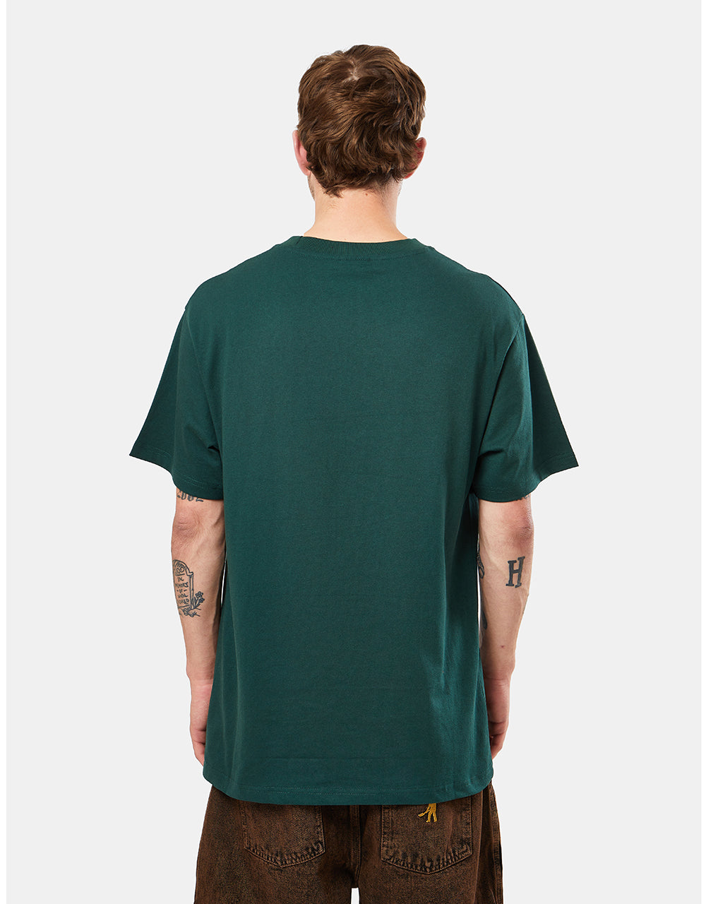 Pass Port Rosa Embroidery T-Shirt - Forest Green