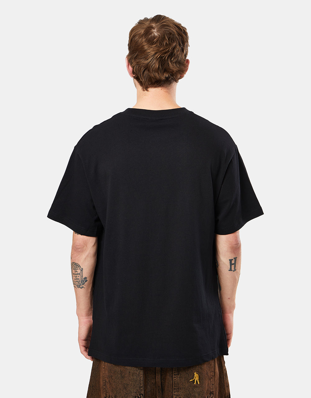 Pass Port Potters Mark Embroidery T-Shirt - Black
