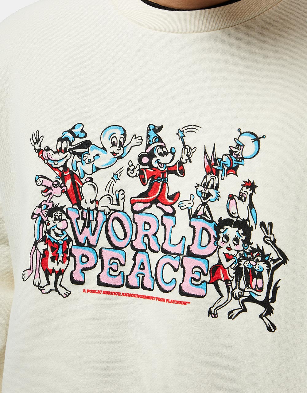 Playdude World Peace Crew - Ecru