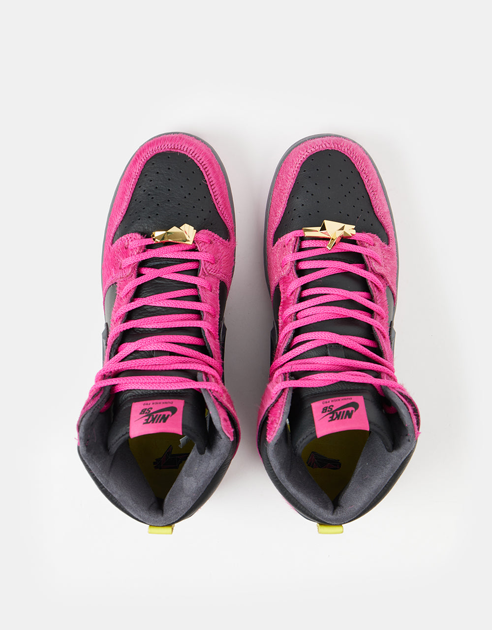 Nike SB 'Run the Jewels' Dunk High QS Skate Shoes - Active Pink