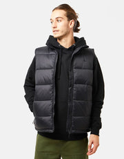 Route One Classic Puffer Gilet - Black