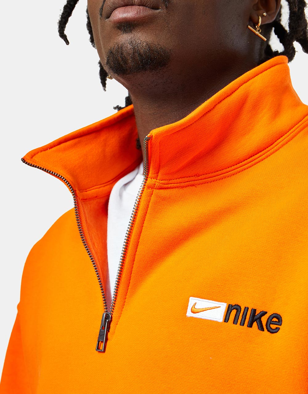 Nike SB Y2K Logo 1/4 Zip Fleece - Safety Orange