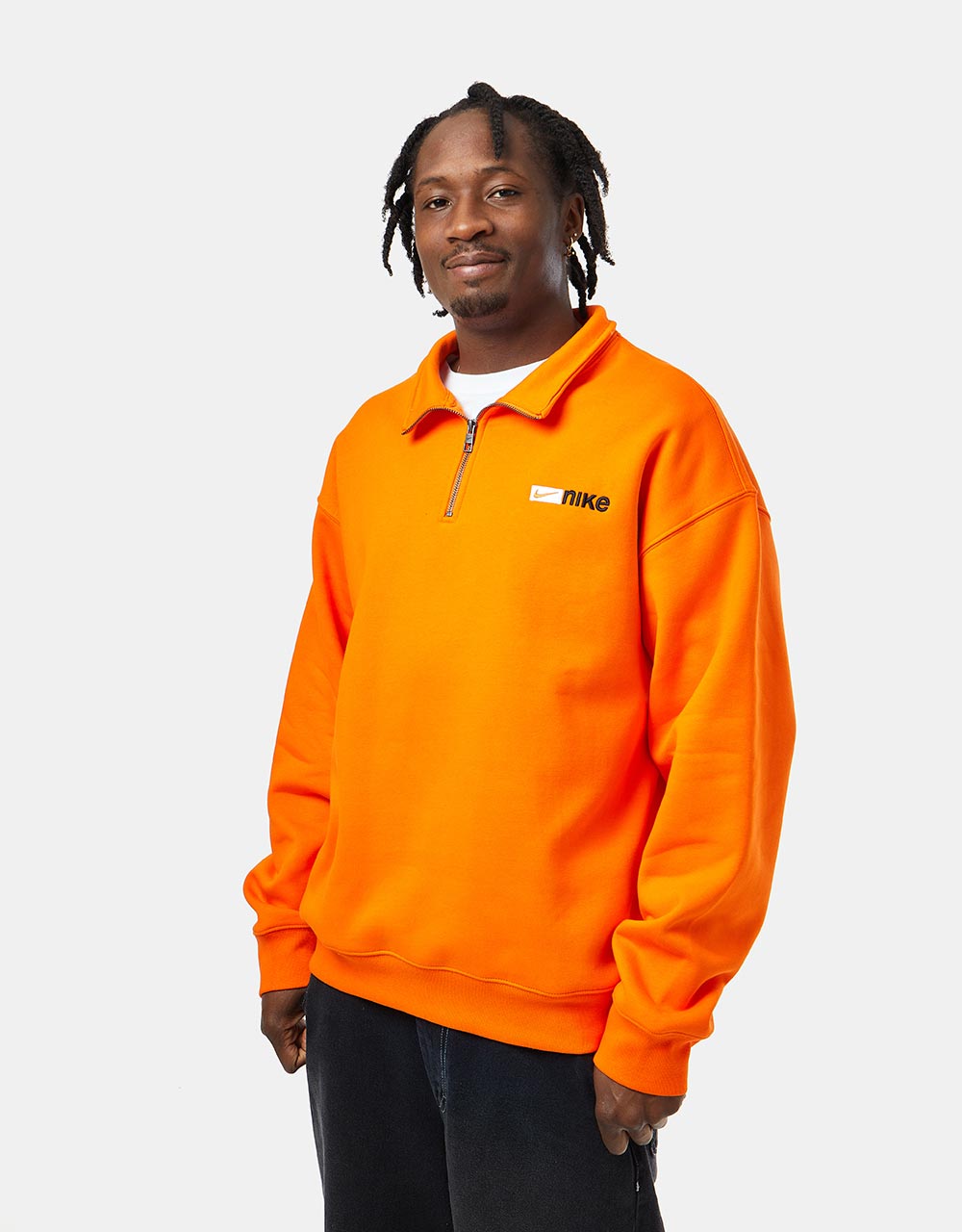Nike SB Y2K Logo 1/4 Zip Fleece - Safety Orange
