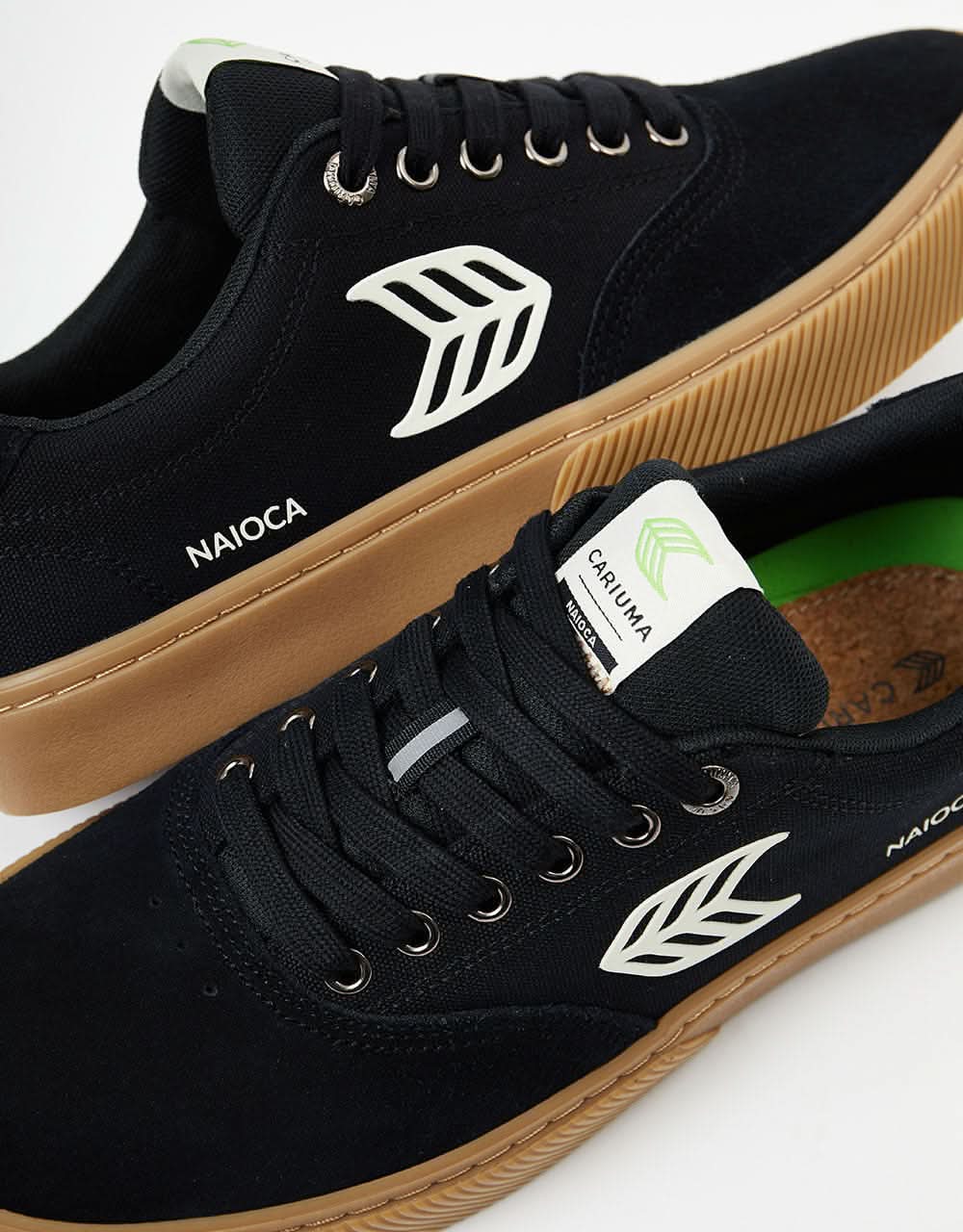 Cariuma Naioca Skate Shoes Black/Gum/Ivory