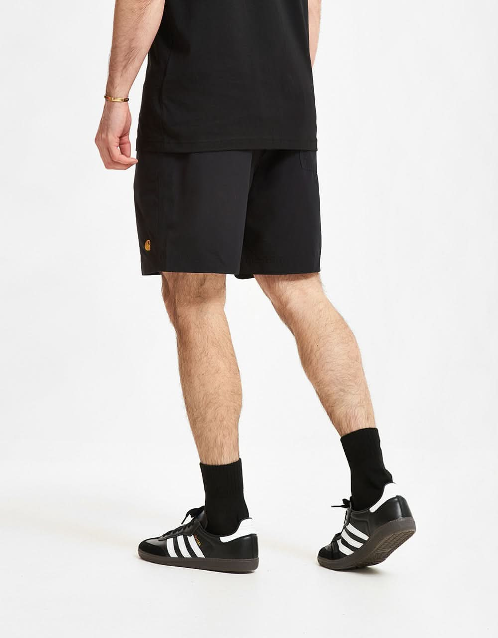 Carhartt WIP Chase Swim Trunk - Black/Gold