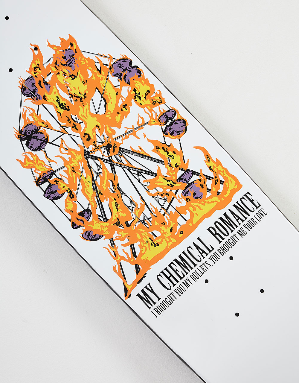 Welcome x My Chemical Romance I Brought You My Bullets on Atheme Skateboard Deck - 8.8"