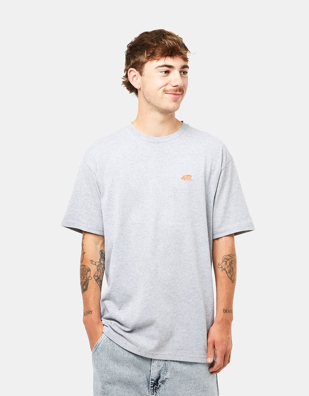 Vans Skate Classics T-Shirt - Athletic Heather/Scarlet