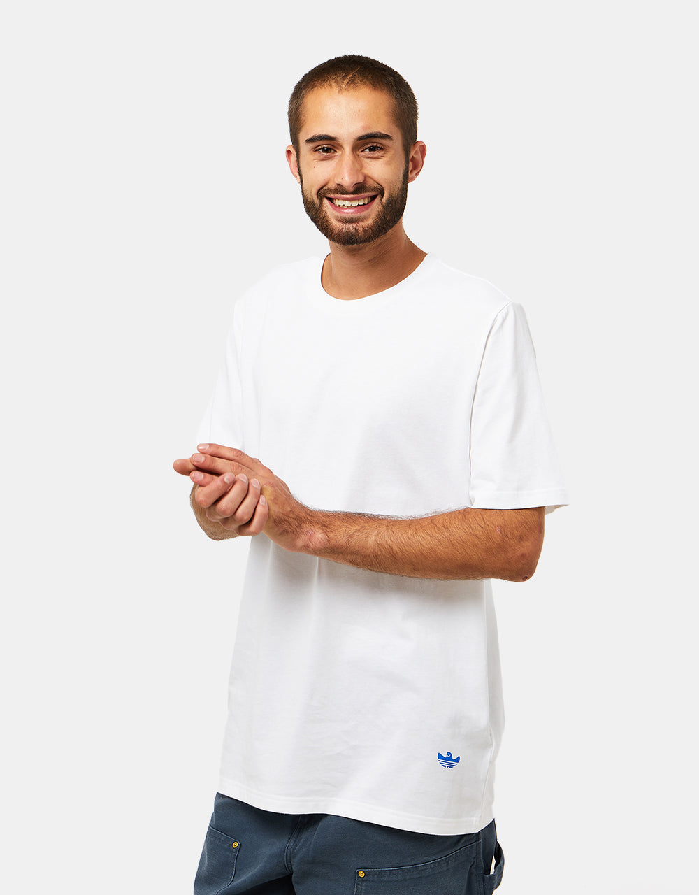 Adidas Shmoo Art T-Shirt - White/Bluebird/Team Royal Blue