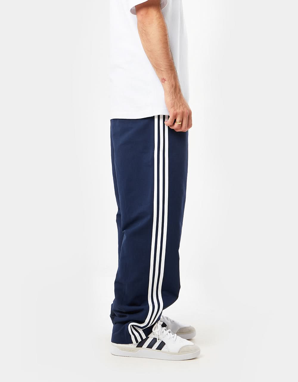 collegiate navy adidas pants