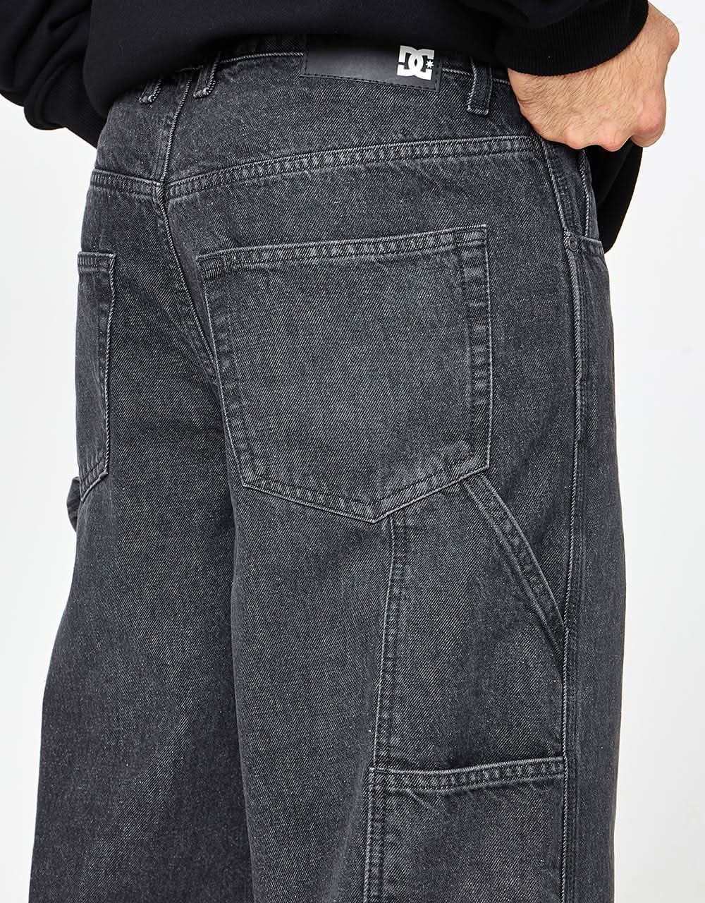 DC Worker Baggy Denim Carpenter Pant - Black Denim