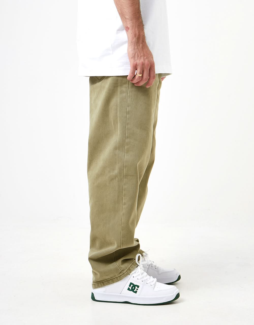 DC Worker Baggy Denim Pant - Green Overdye