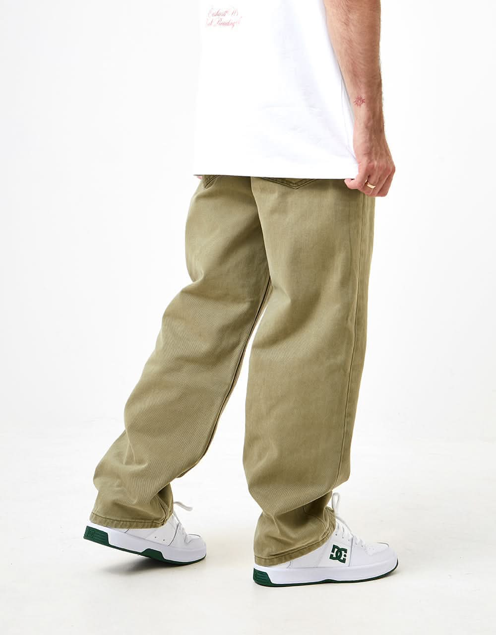 DC Worker Baggy Denim Pant - Green Overdye