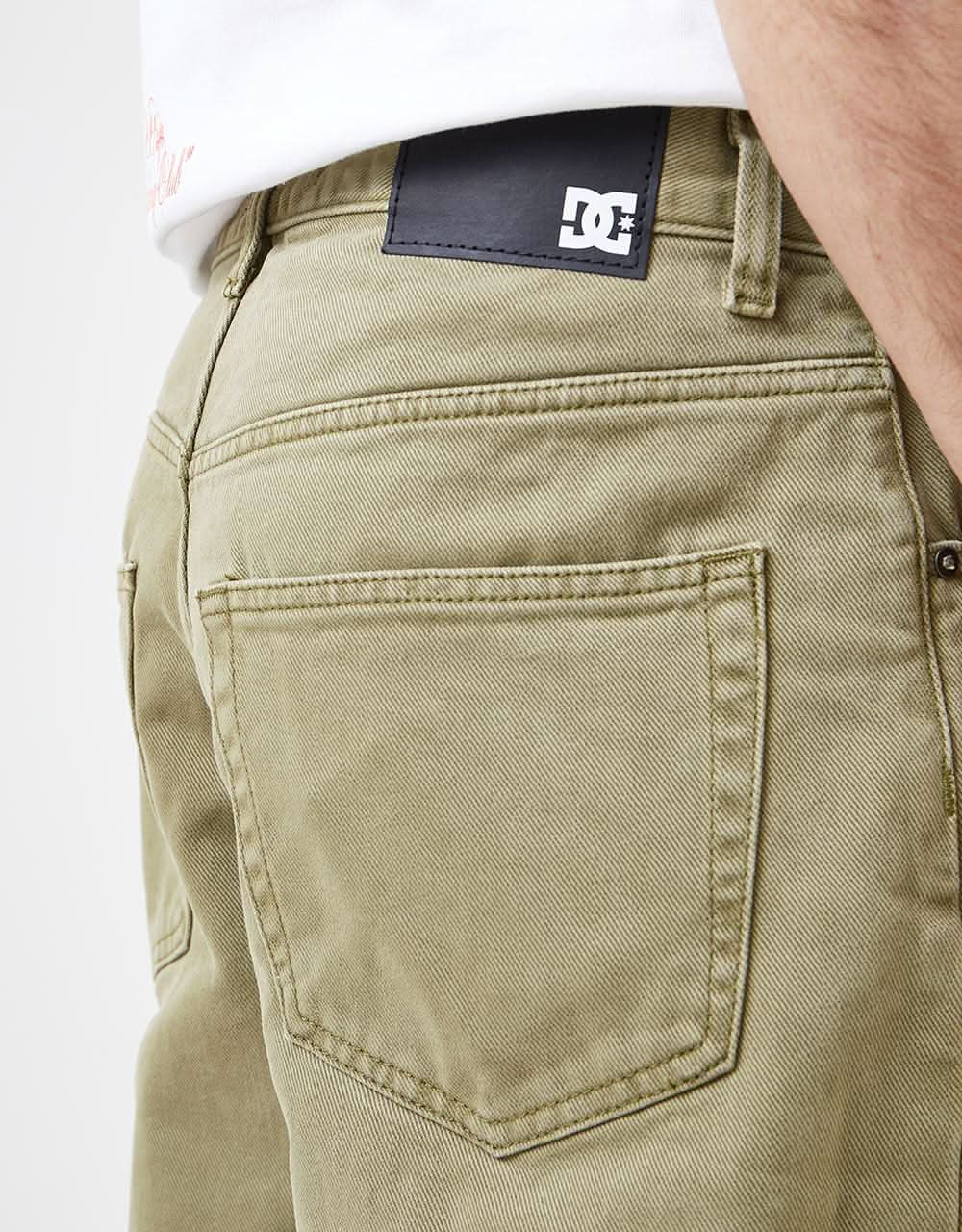 DC Worker Baggy Denim Pant - Green Overdye