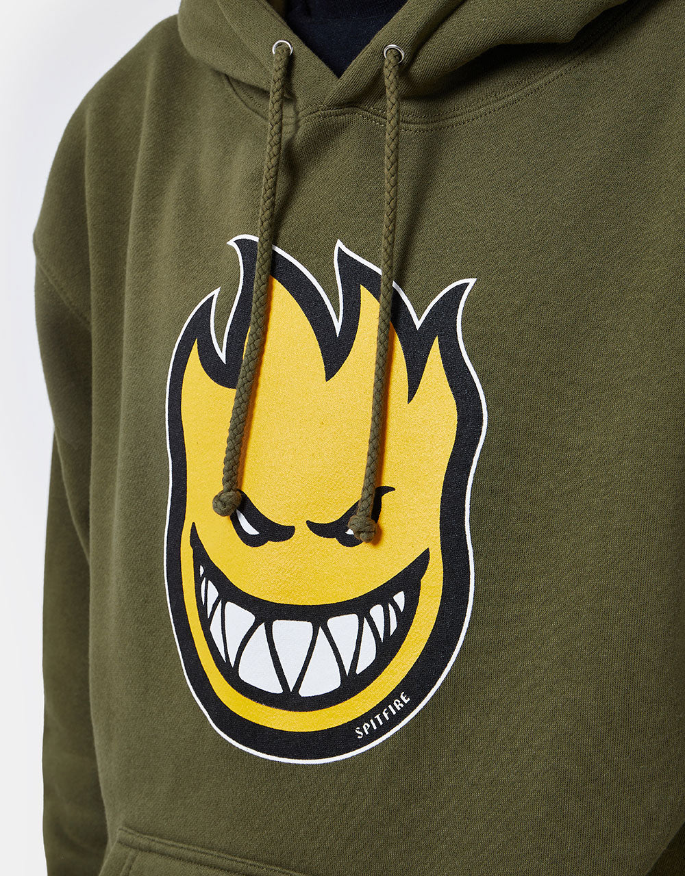 Spitfire Bighead Fill Pullover Hoodie - Army/Gold/Black