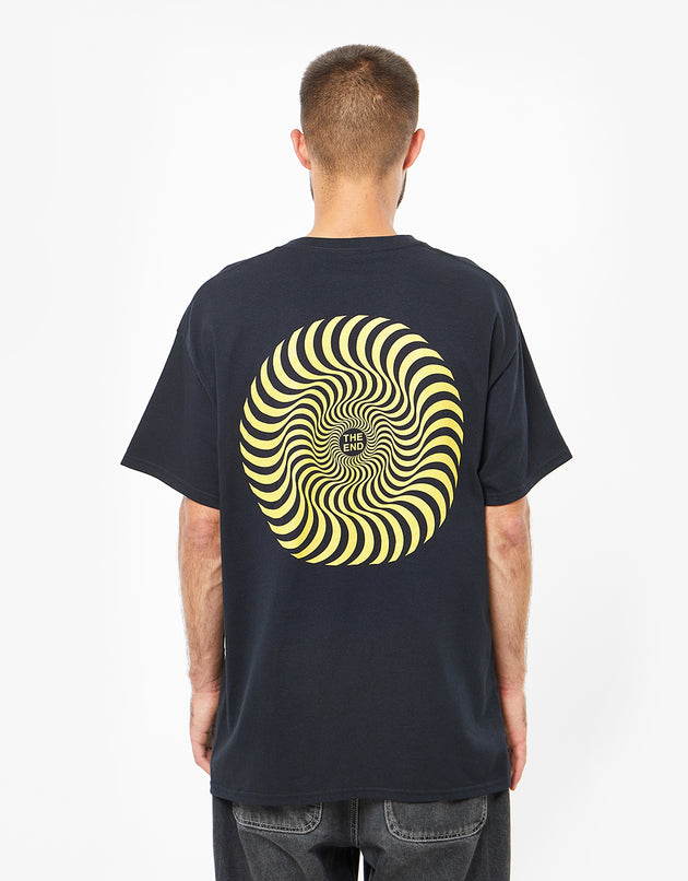 Spitfire Classic Swirl T-Shirt - Black/Gold