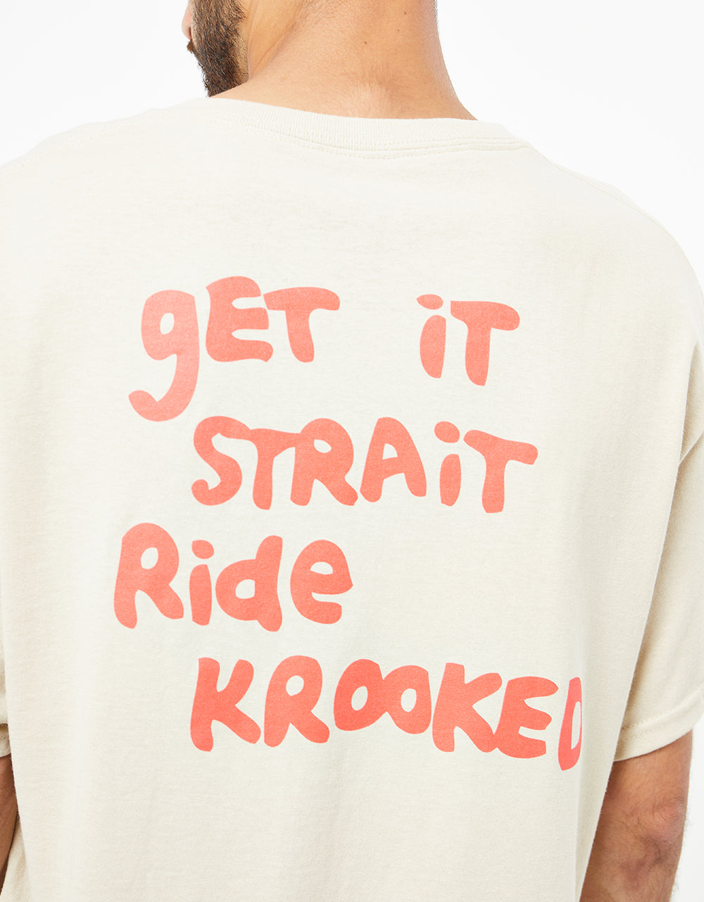 Krooked Strait Eyes T-Shirt - Sand/Red