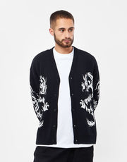 HUF Twin Dragon Cardigan - Black