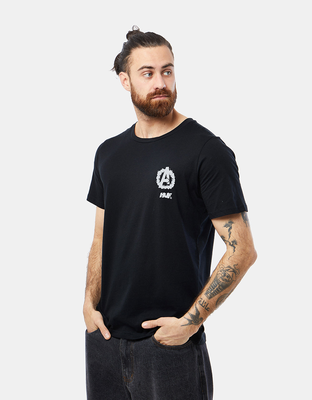 HUF x Marvel Avengers Cosmic Assemblage T-Shirt - Black