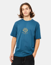 Magenta Tree T-Shirt - Petrol Blue