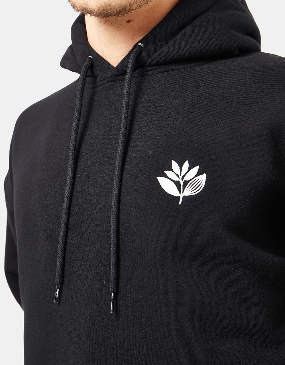 Magenta Cord Plant Pullover Hoodie - Black – Route One