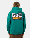 Obey Subvert Pullover Hoodie - Adventure Green
