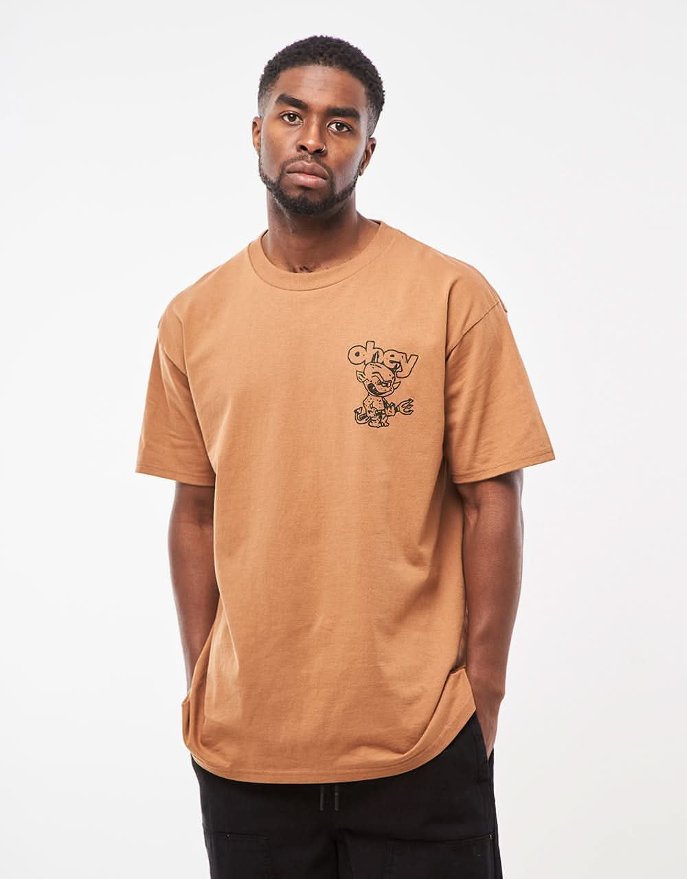 Obey Demon T-Shirt - Brown Sugar