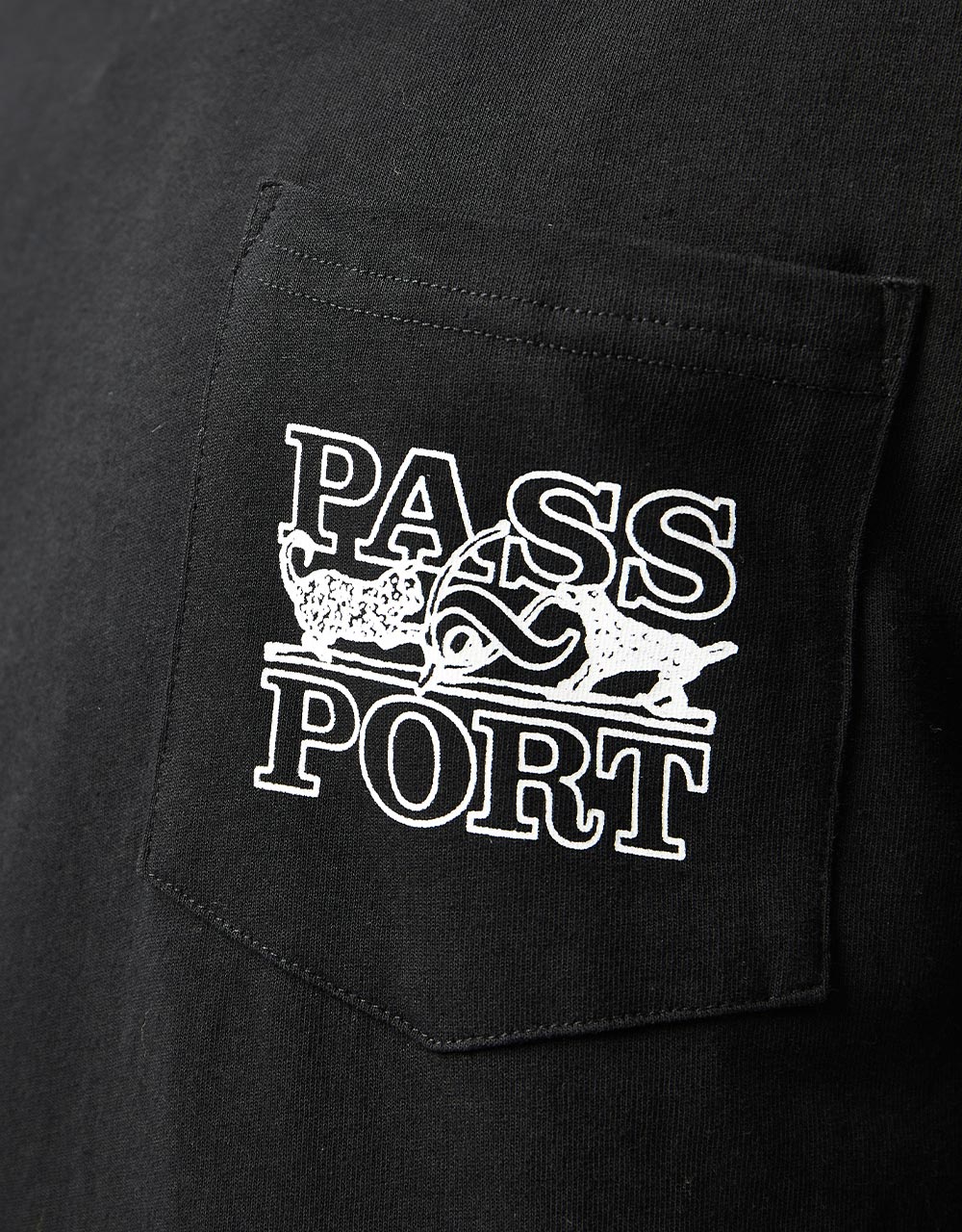 Pass Port Trinkets Pocket T-Shirt - Black