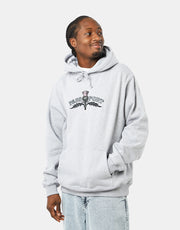 Pass Port Thistle Embroidered Pullover Hoodie - Grey Heather