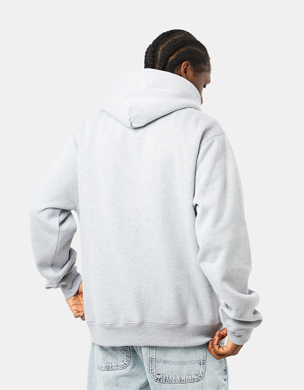 Pass Port Thistle Embroidered Pullover Hoodie - Grey Heather