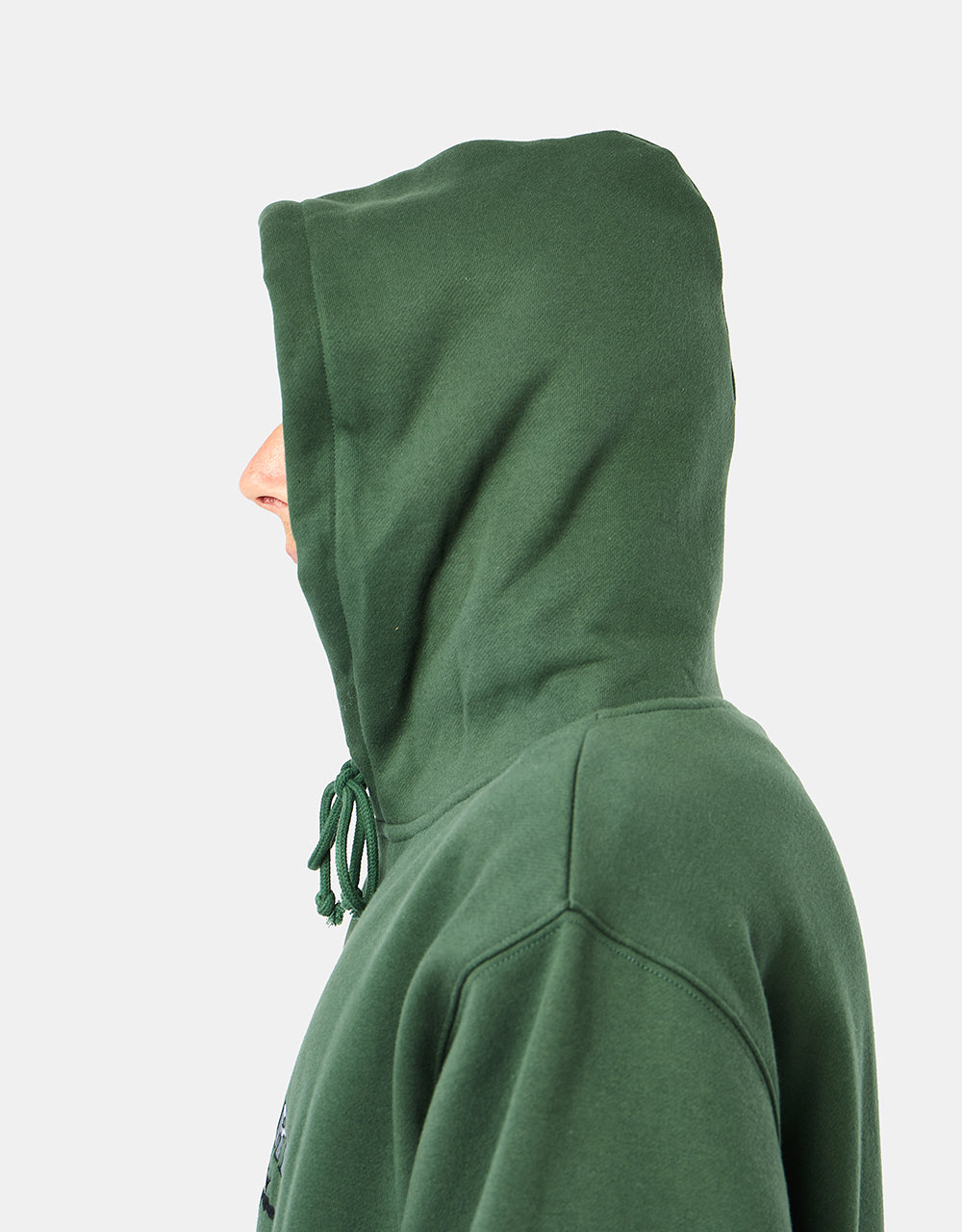 Pass Port Thistle Embroidered Pullover Hoodie - Forest Green