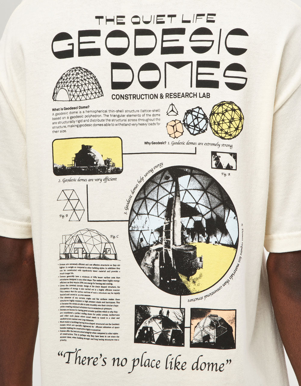The Quiet Life Geo Domes T-Shirt - Cream