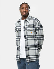 Carhartt WIP Hawkins L/S Shirt - Hawkins Check/Grey Heather/Blue